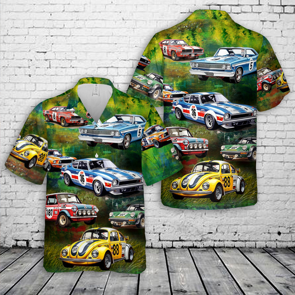 Classic Rally Cars Hawaiian Shirt