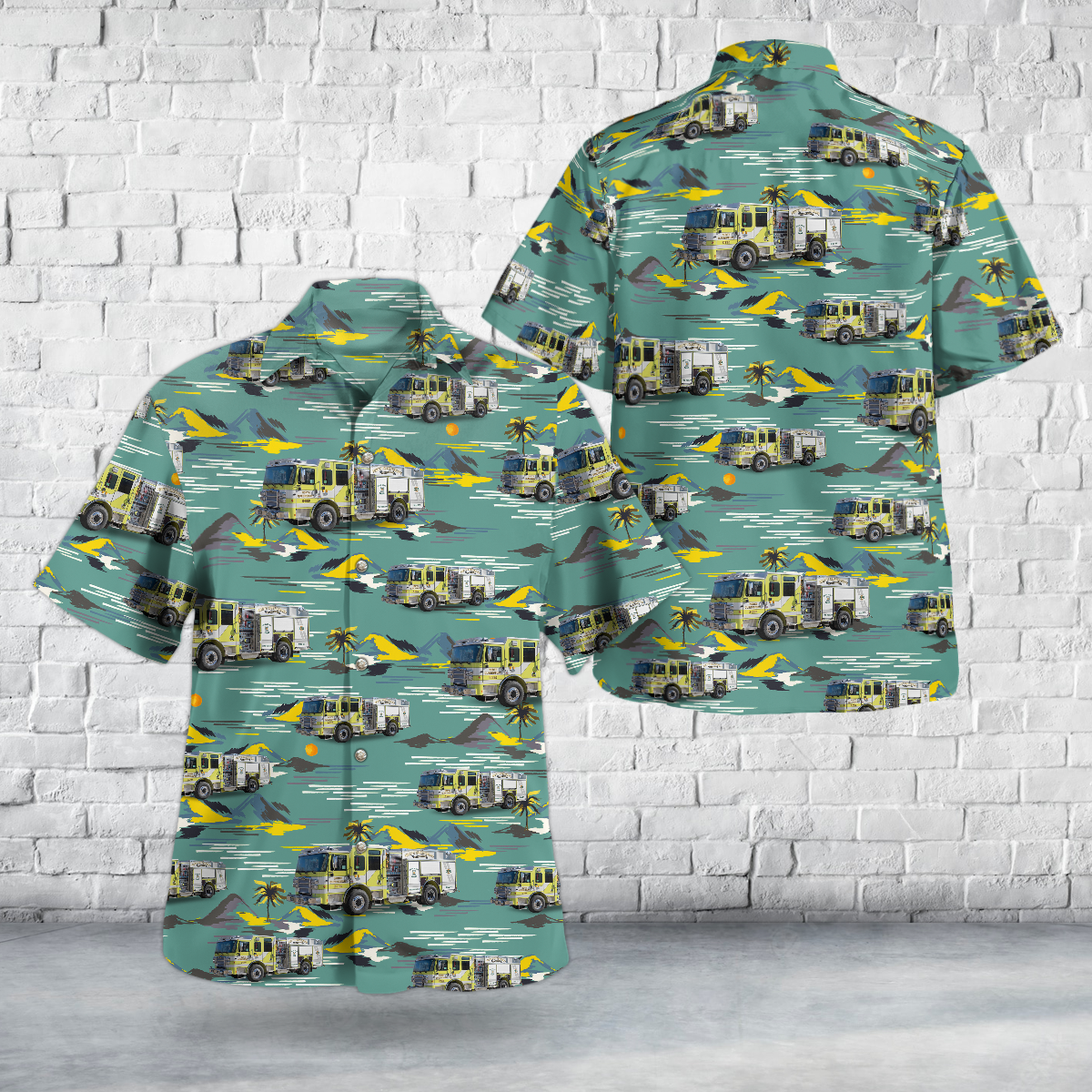 Cleverdale, New York, North Queensbury Volunteer Fire Company Hawaiian Shirt