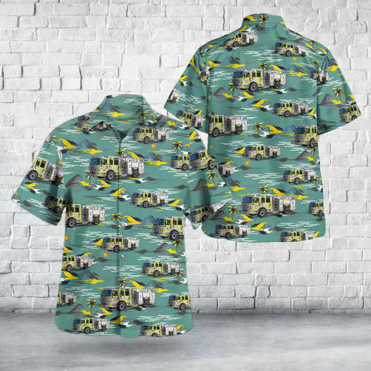 Cleverdale, New York, North Queensbury Volunteer Fire Company Hawaiian Shirt