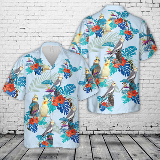 Cockatiel Hawaiian Shirt