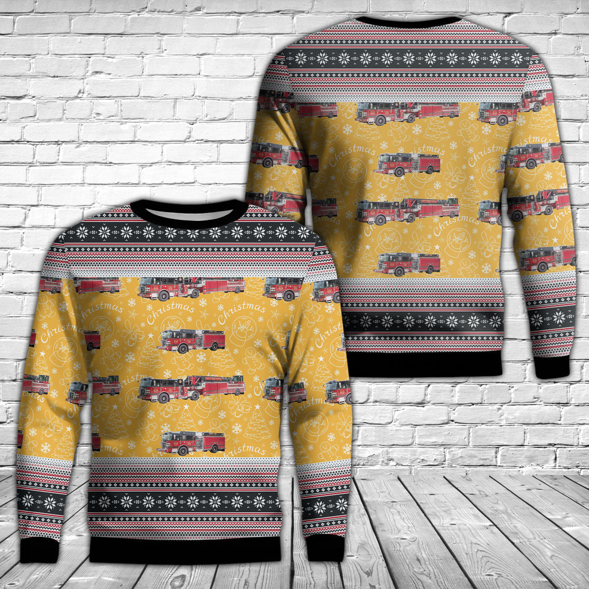 Columbia, South Carolina, Irmo Fire District Christmas AOP Sweater