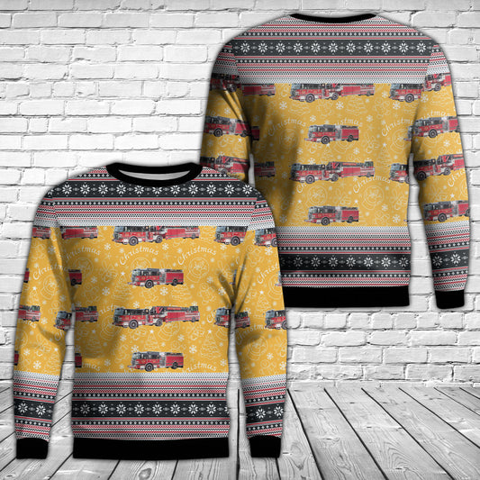 Columbia, South Carolina, Irmo Fire District Christmas AOP Sweater