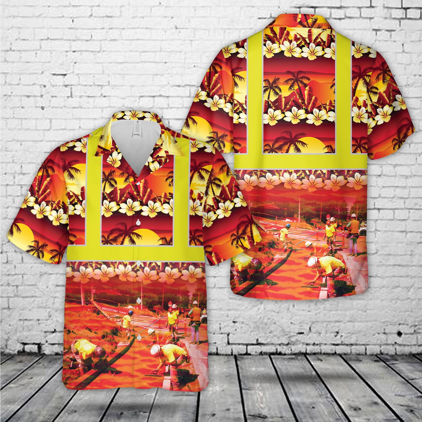 Concrete Finisher Tropical Hawaiian Shirt