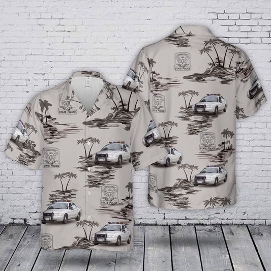 Connecticut State Police Hawaiian Shirt