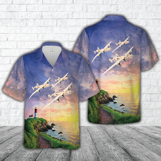 Consolidated B-24 Liberator Strawberry Hawaiian Shirt