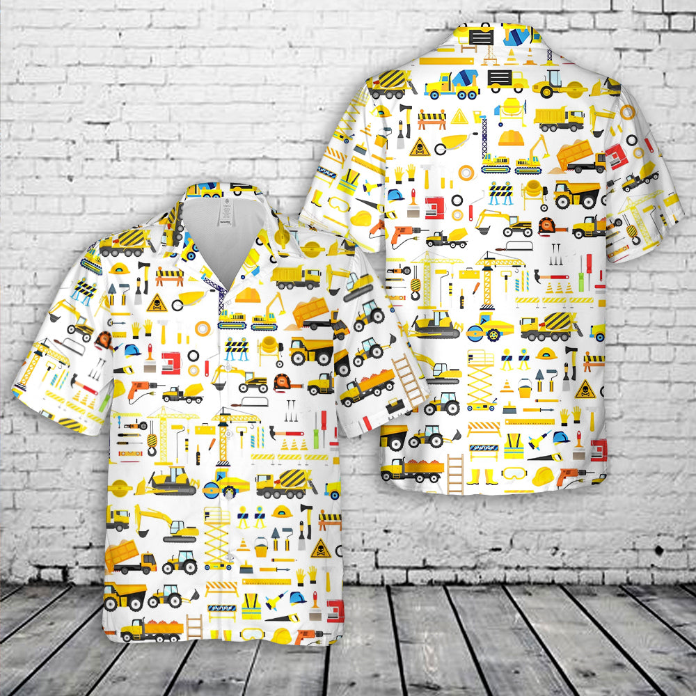 Construction Hawaiian Shirt