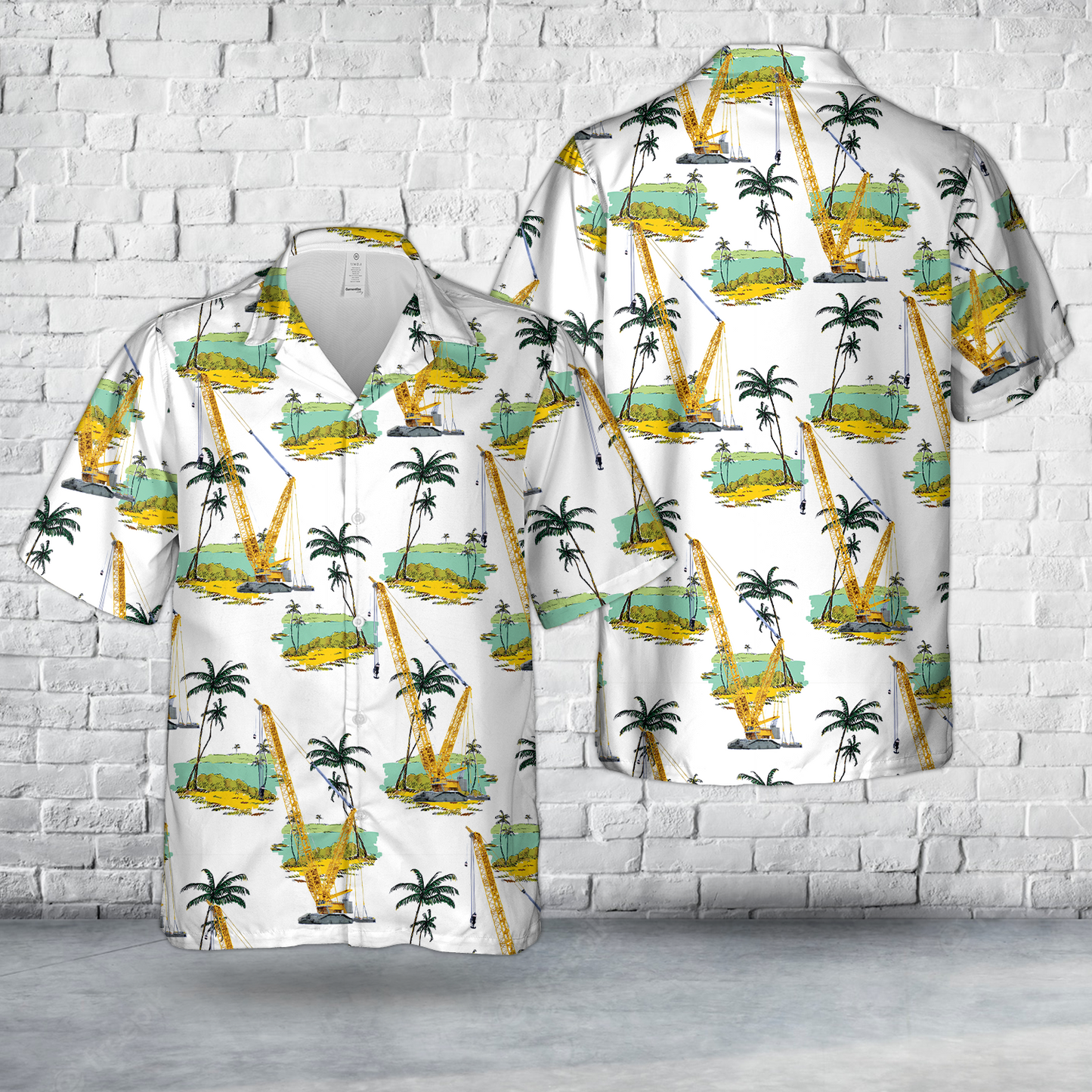 Construction Liebherr Crawler Crane LR 11000 Hawaiian Shirt