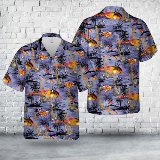 Construction Liebherr Crawler Crane LR 1200.1 unplugged Hawaiian Shirt