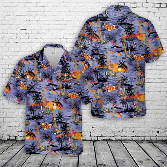 Construction Liebherr Crawler Crane LR 1200.1 unplugged Hawaiian Shirt