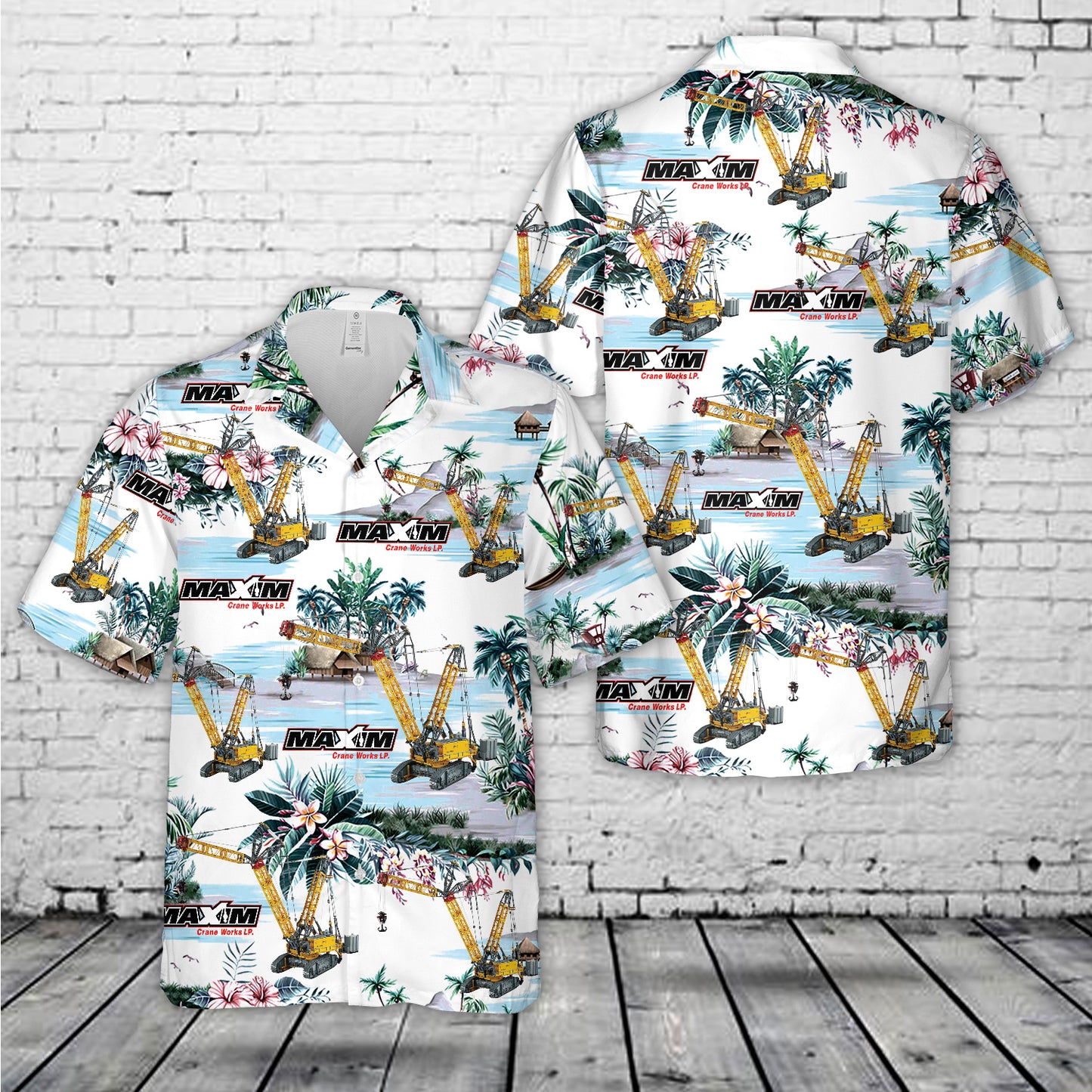 Construction Liebherr Crawler Crane LR 13000 Hawaiian Shirt