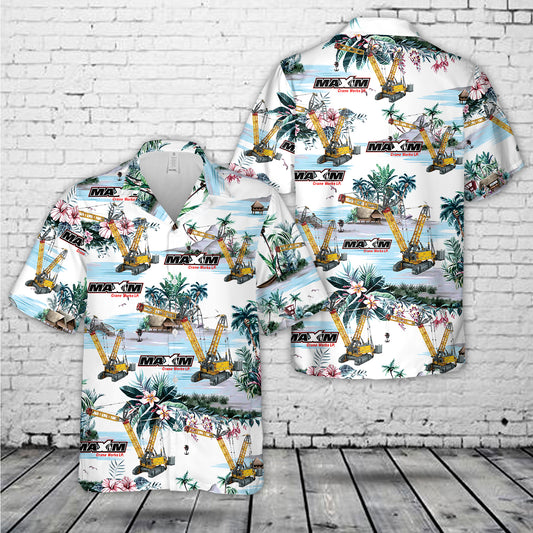 Construction Liebherr Crawler Crane LR 13000 Hawaiian Shirt