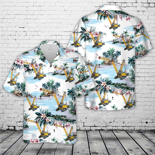 Construction Liebherr Crawler Crane LR 13000 Hawaiian Shirt