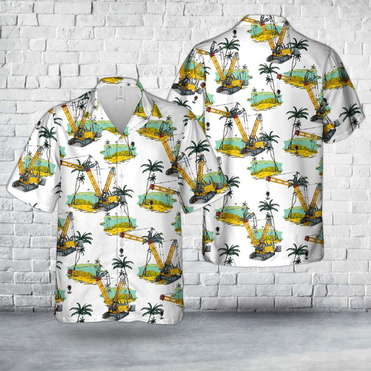 Construction Liebherr Crawler Crane LR 13000 Hawaiian Shirt