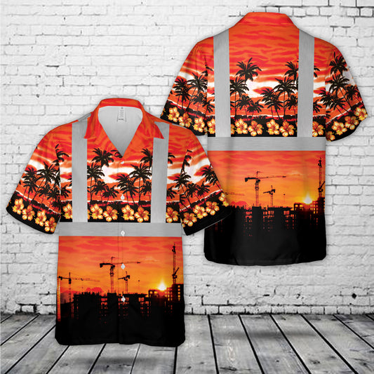 Construction Site City Hawaiian Shirt