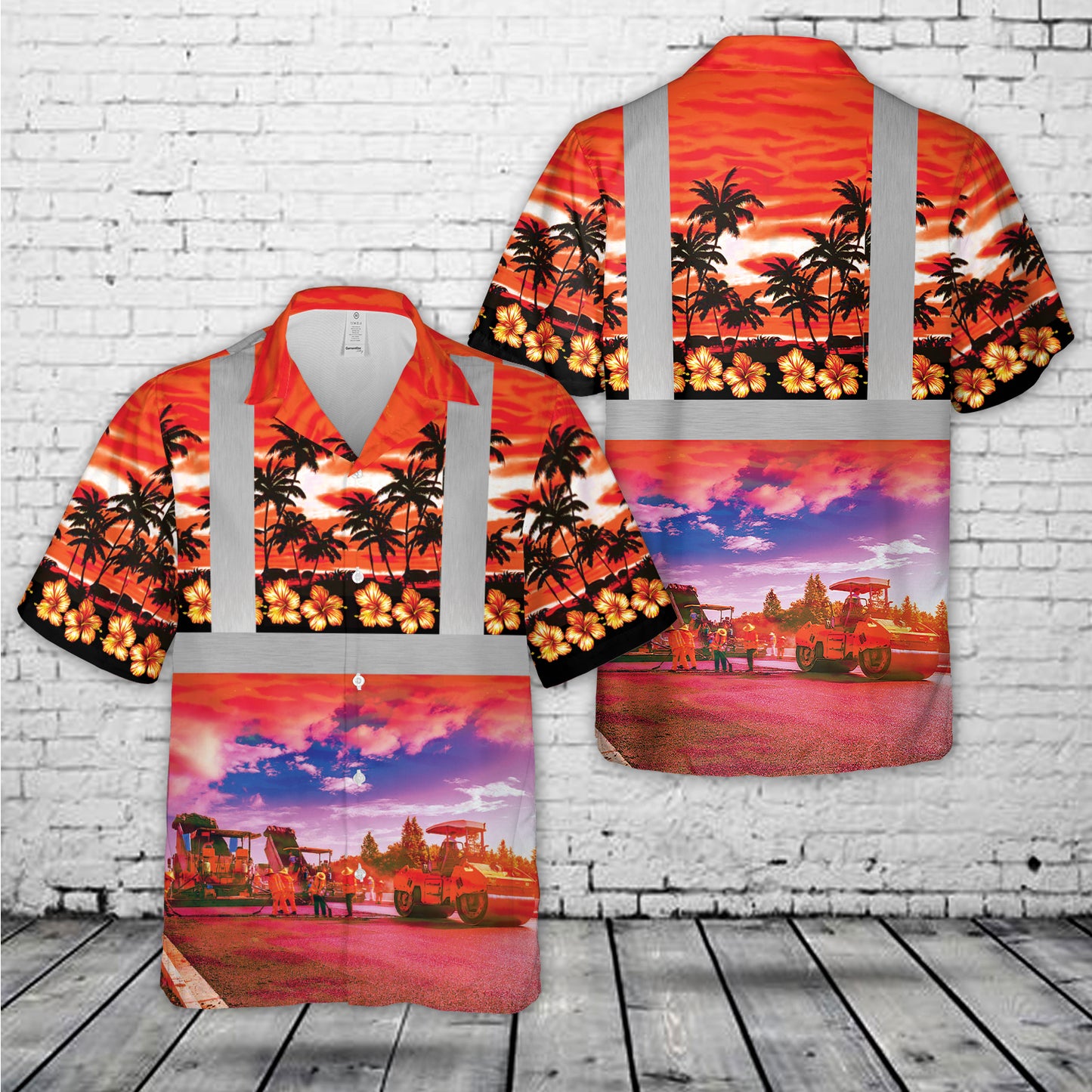 Construction Site Hawaiian Shirt