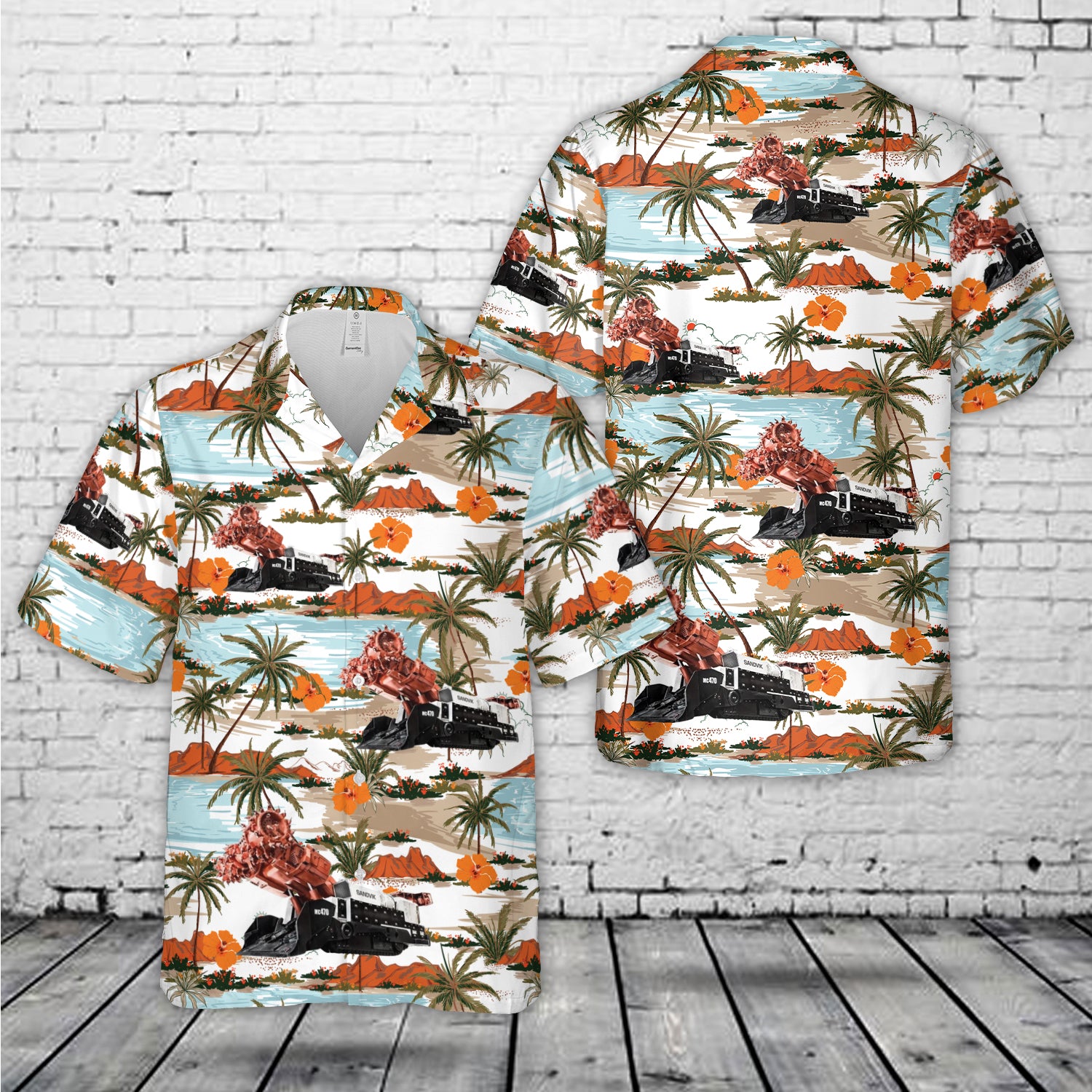 Continuous miners Sandvik MC470 Hawaiian Shirt – Merch Gears