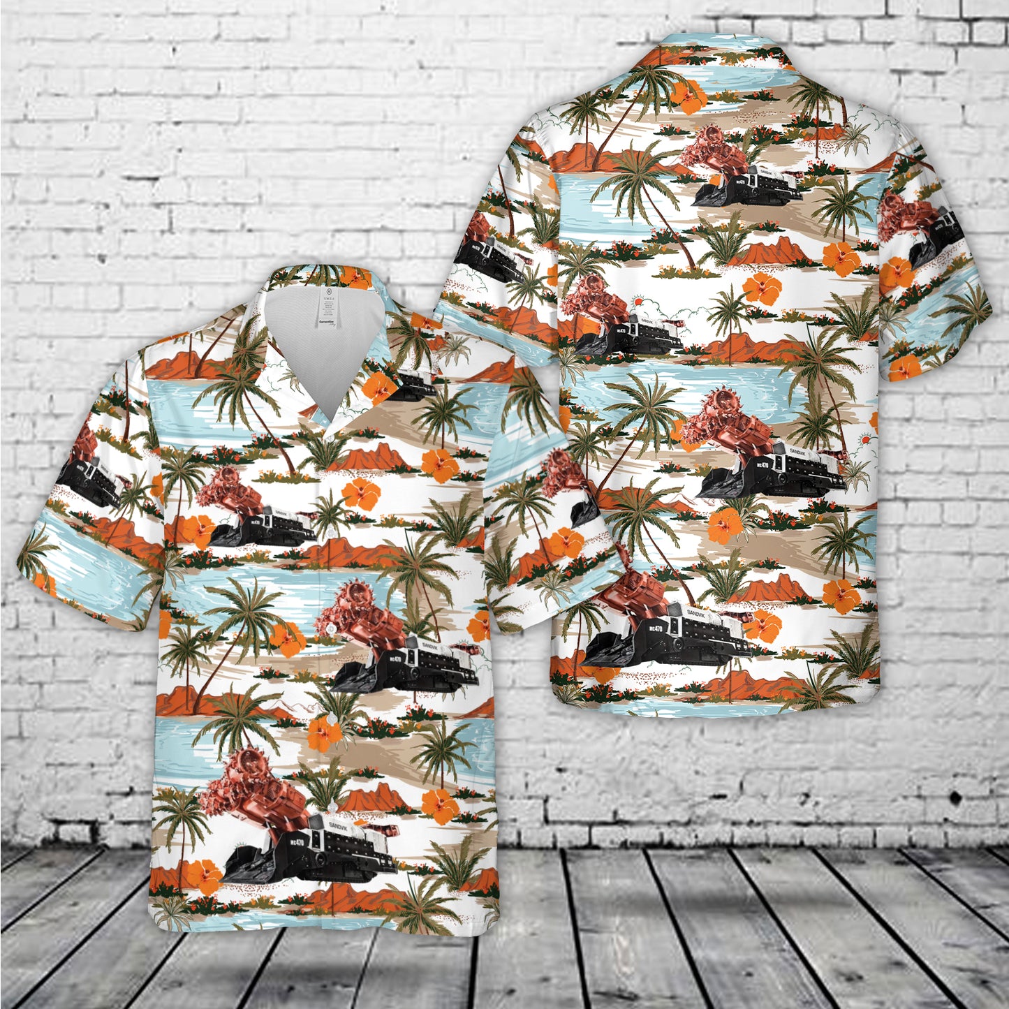 Continuous miners Sandvik MC470 Hawaiian Shirt