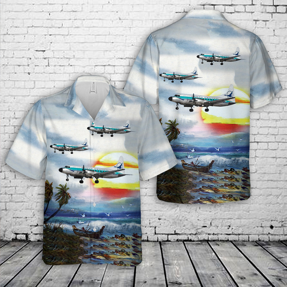 Convair CV-580 North Central Airlines Hawaiian Shirt