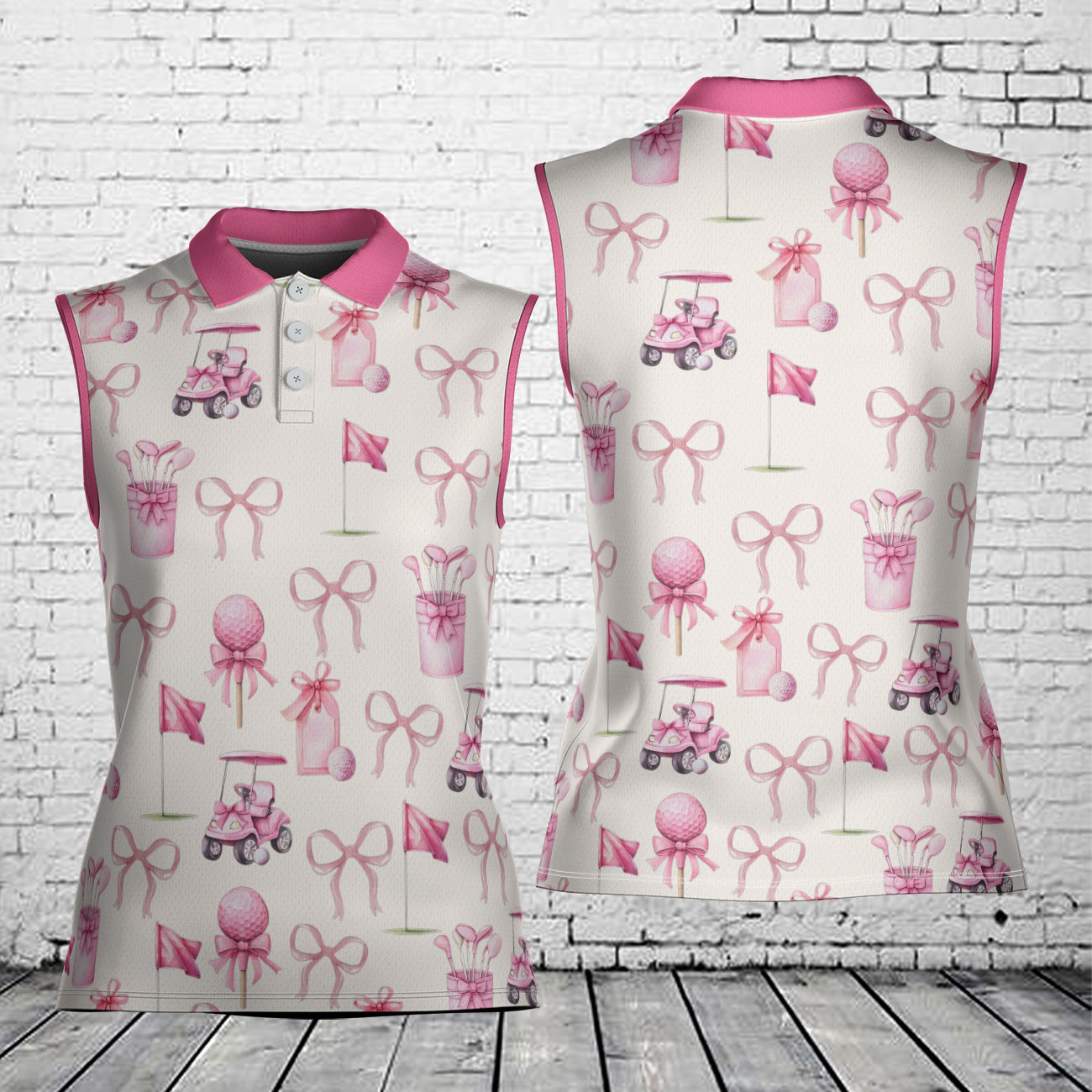 Coquette Golf Women's Sleeveless Athleisure Polo Shirt