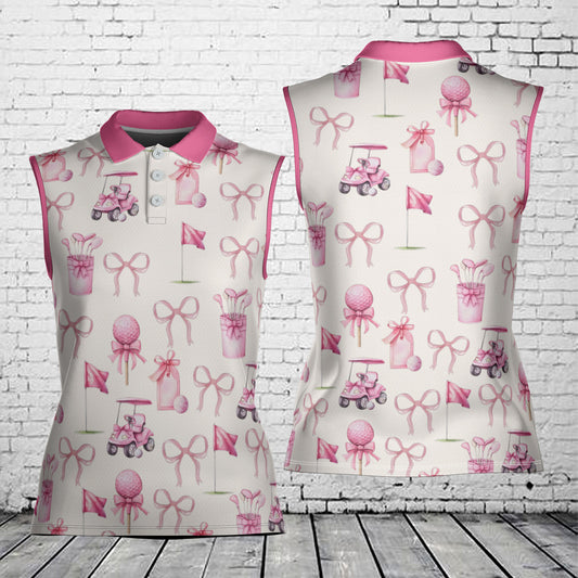 Coquette Golf Women's Sleeveless Athleisure Polo Shirt