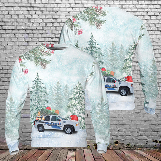 Cordova Police Department, Alaska Christmas AOP Sweater