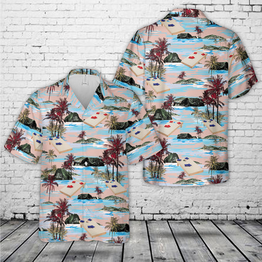 Cornhole Toss lawn game Hawaiian Shirt