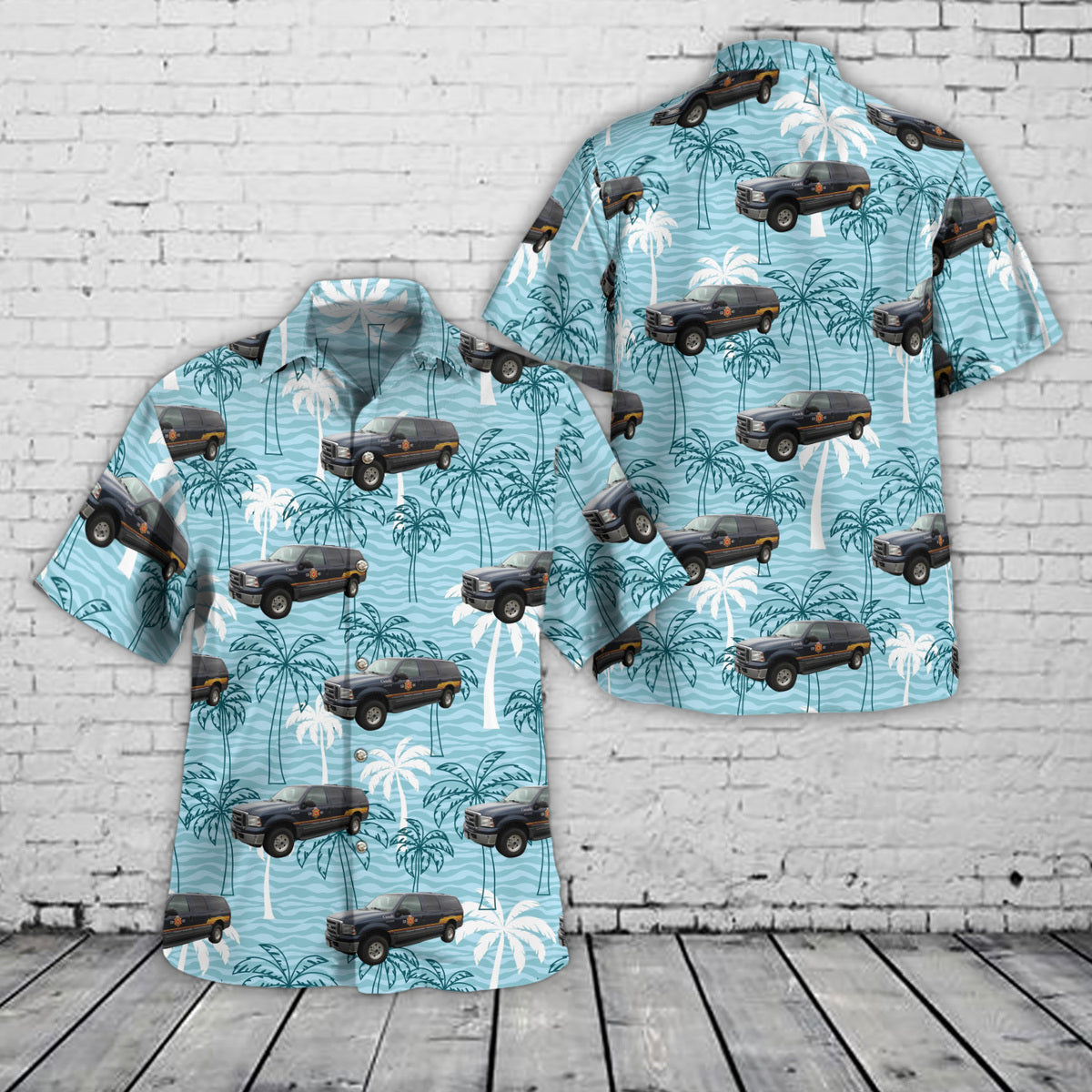 Corrections Service of Canada Ford Excursion Hawaiian Shirt