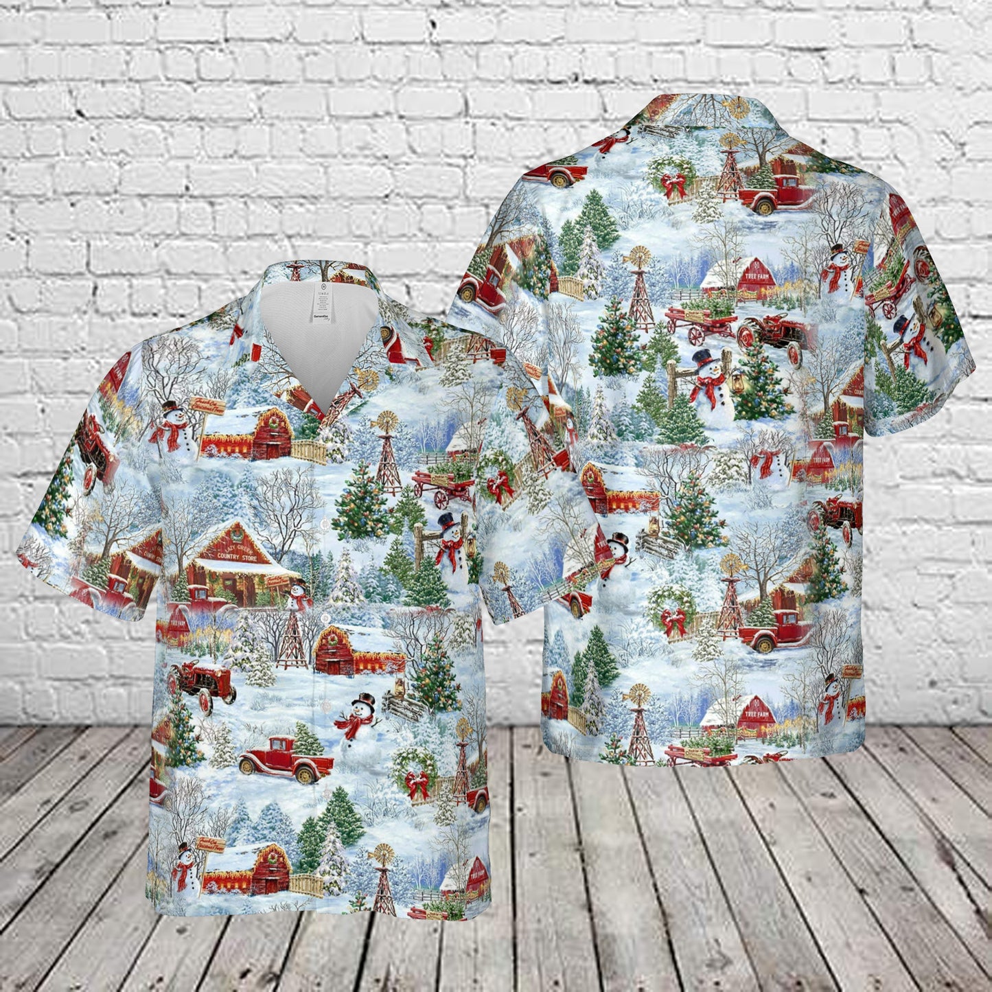 Country Christmas Hawaiian Shirt