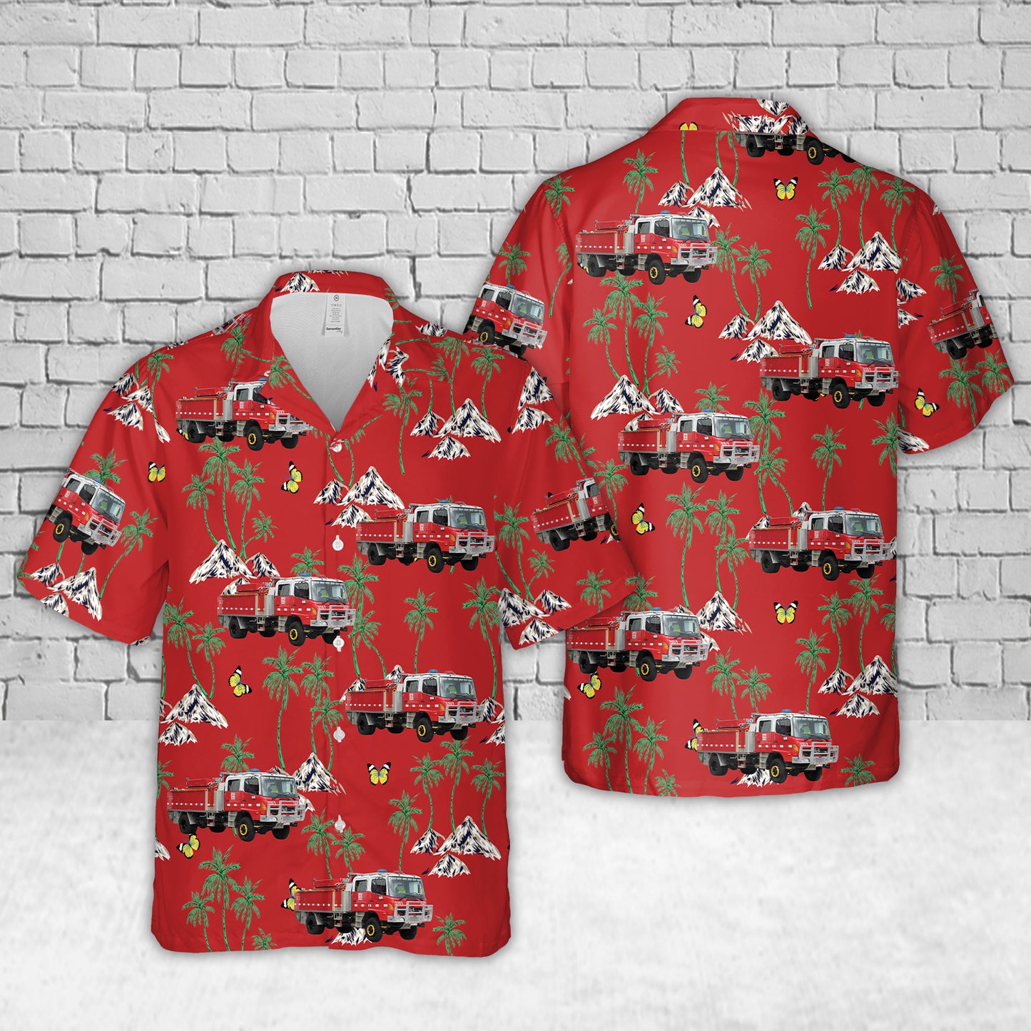 Country Fire Authority (CFA) Tanker Hawaiian Shirt