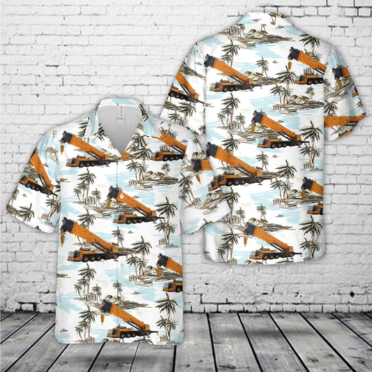 Crane Service Inc -Grove GMK 7550 Hawaiian Shirt