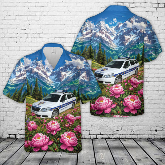 Croatia Police Car Hawaiian Shirt