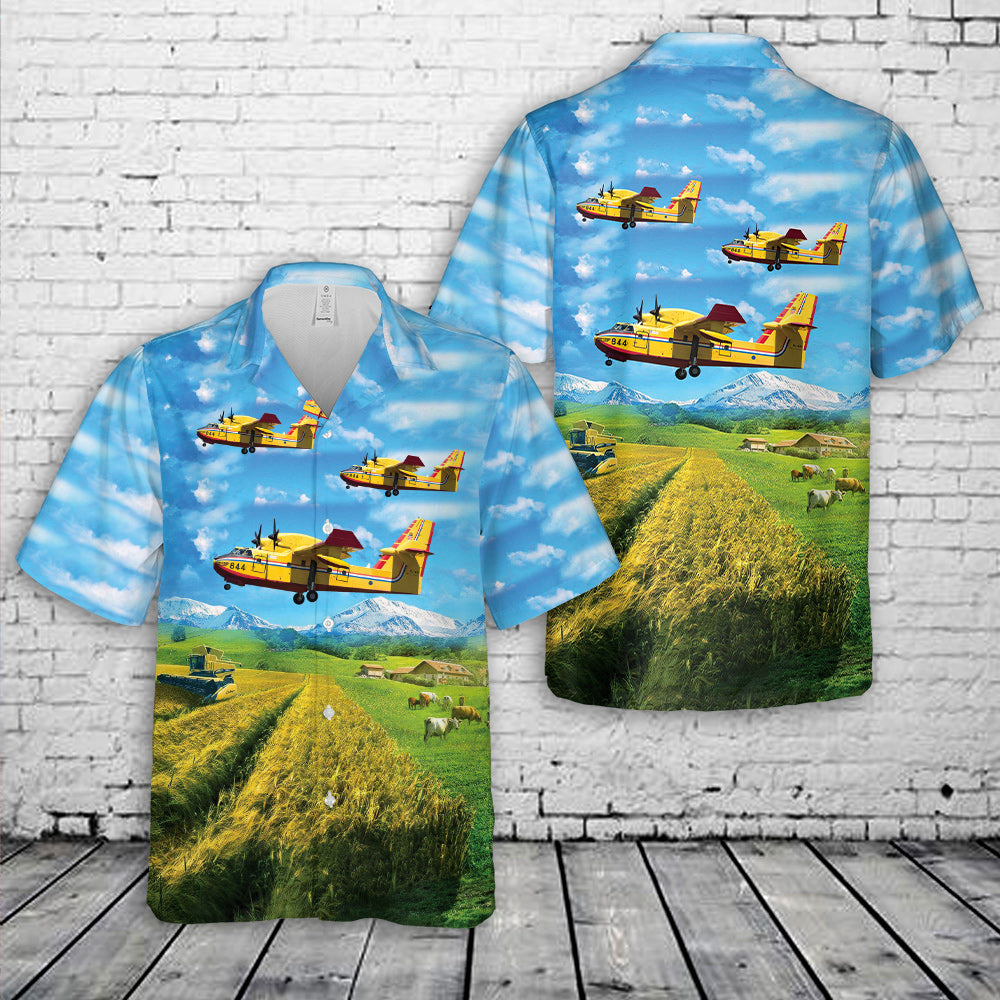 Croatian Air Force Canadair CL-415 Hawaiian Shirt
