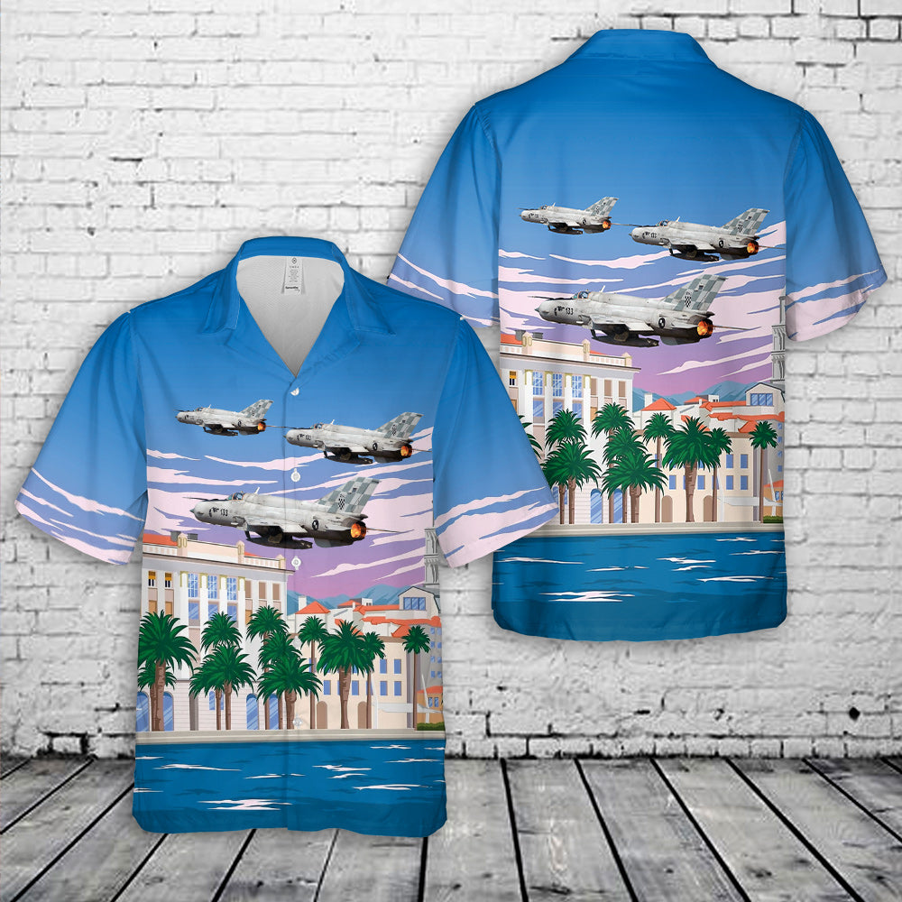 Croatian Air Force Mikoyan-Gurevich Mig-21 Hawaiian Shirt