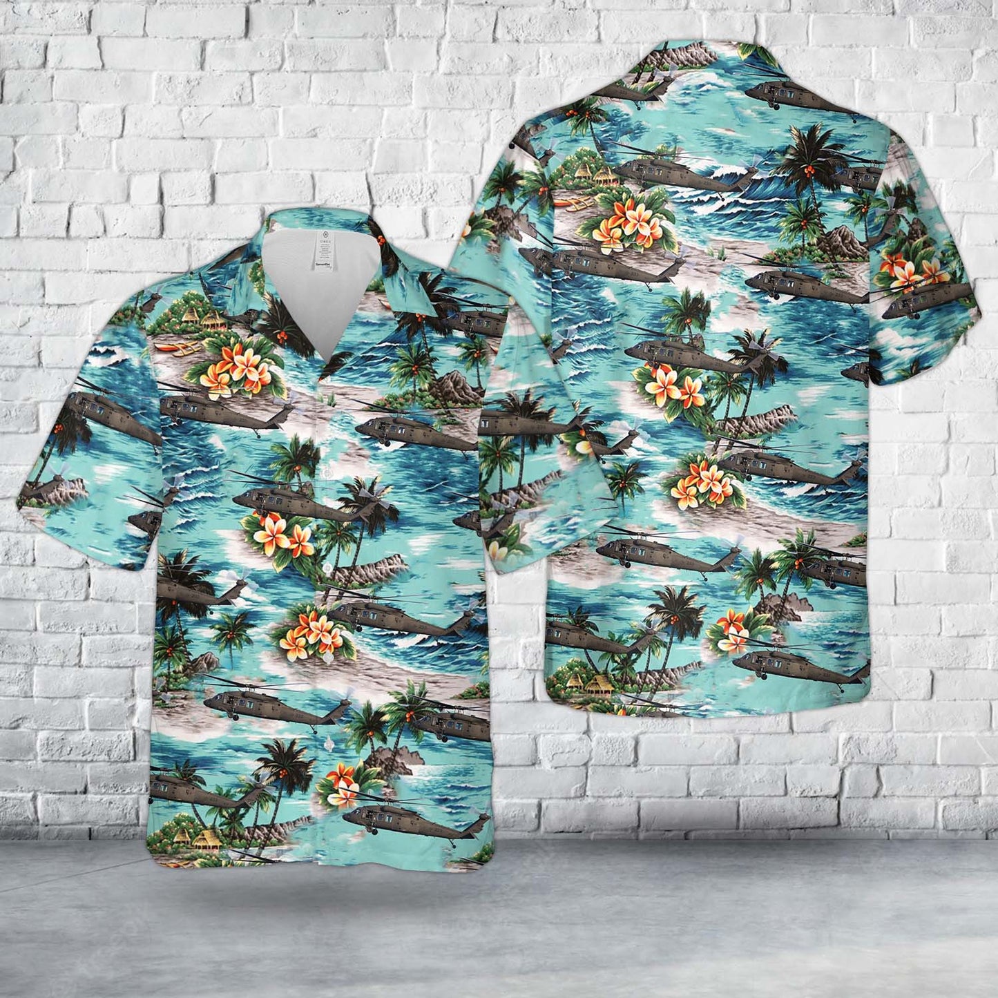 Croatian Air Force Sikorsky UH-60M Black Hawk Hawaiian Shirt