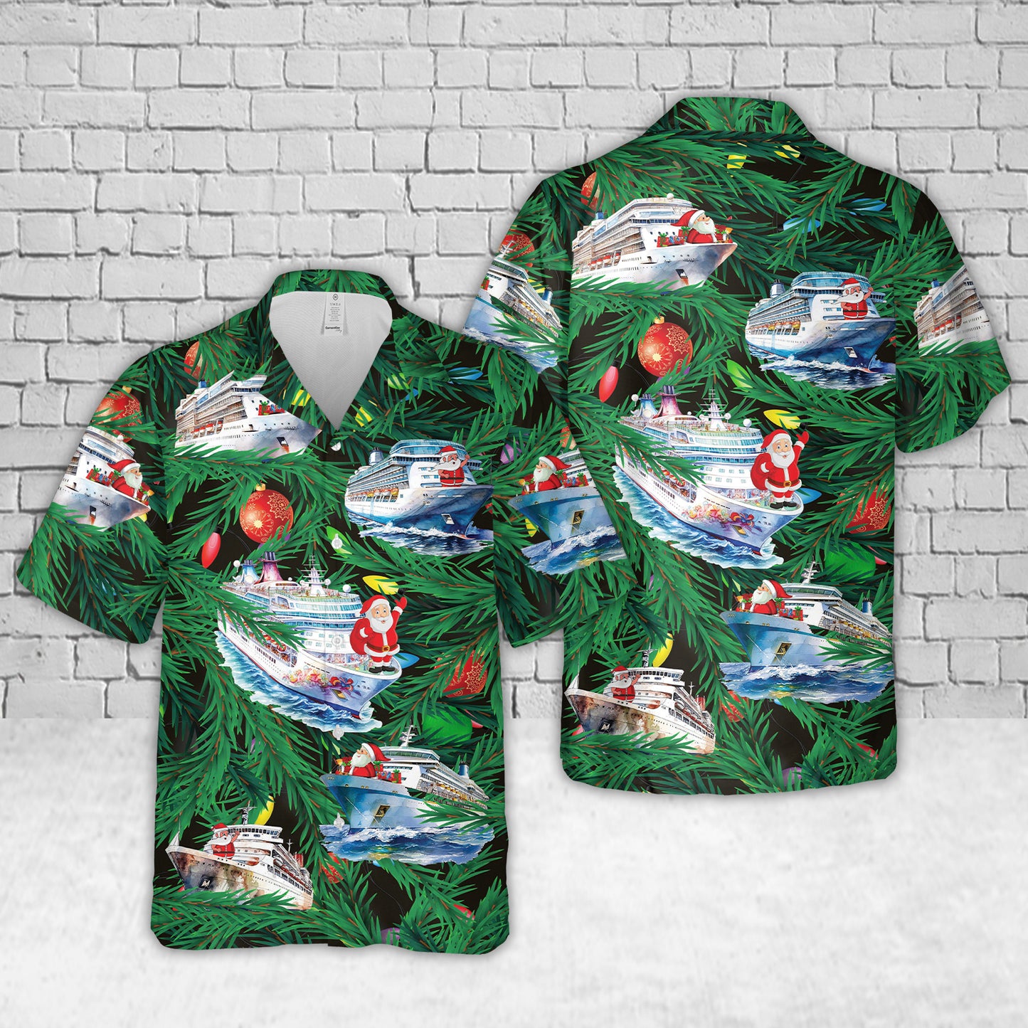 Cruise Ship Christmas Hawaiian Shirt