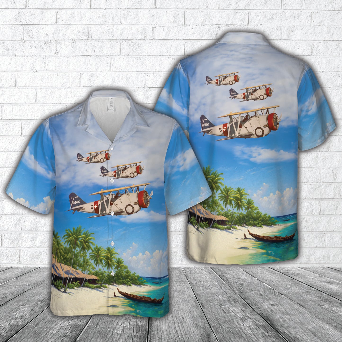 Curtiss BF2C Goshawk Hawaiian Shirt