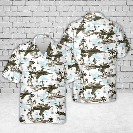 Curtiss P-40B Warhaw US Army Wheeler Field Oahu Hawaii December 1941 Hawaiian Shirt