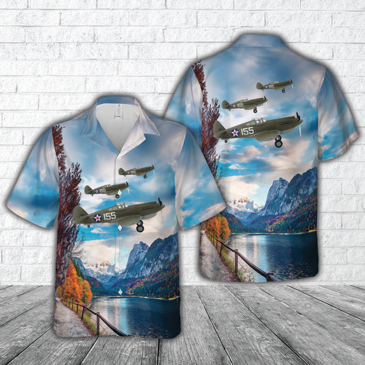 Curtiss P-40 (P-40B) Warhawk Hawk 47th PS, 15th PG, Wheeler Field, Hawaii, Dec 7, 1941 Hawaiian Shirt