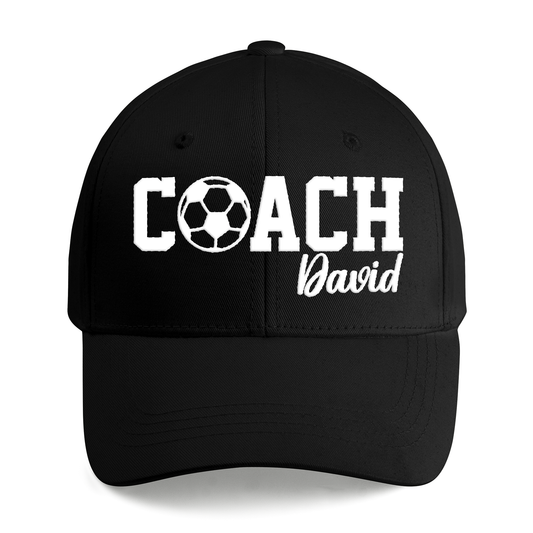 Custom Name Soccer Coach Embroidered Cap NLMP1204PT01