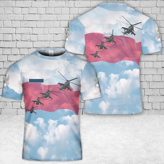 Custom Name Polish Land Forces Grupa Akrobacyjna Skorpion ("Scorpion" Aerobatic team) aerobatic demonstration team T-Shirt 3D