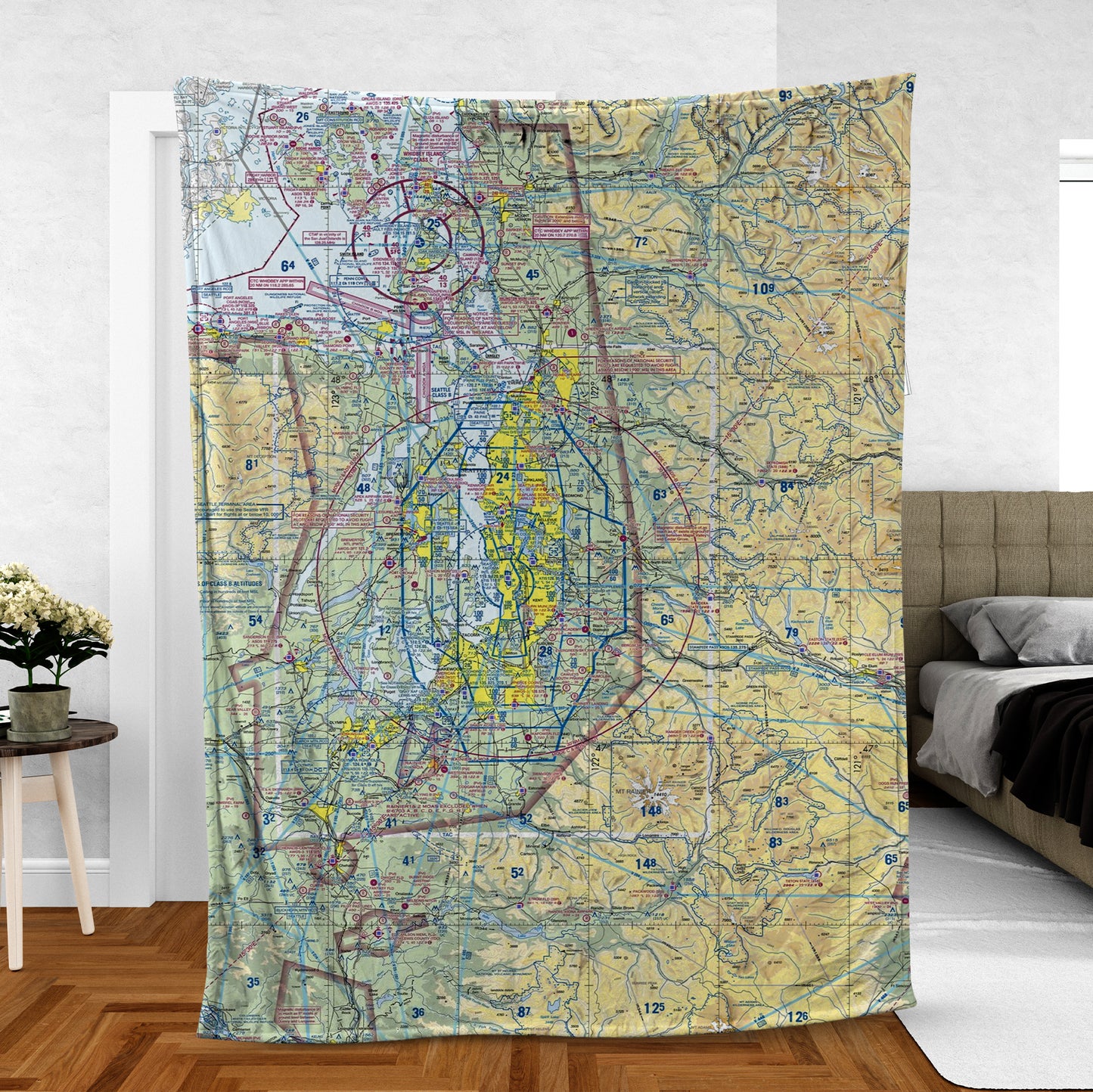 Custom Aviation Sectional Fleece Blanket