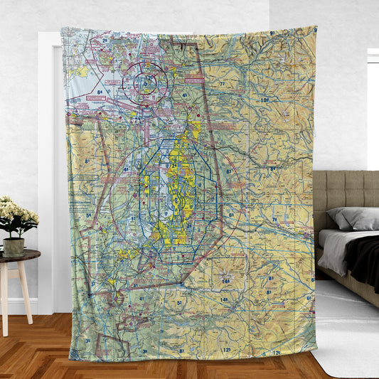 Custom Aviation Sectional Fleece Blanket