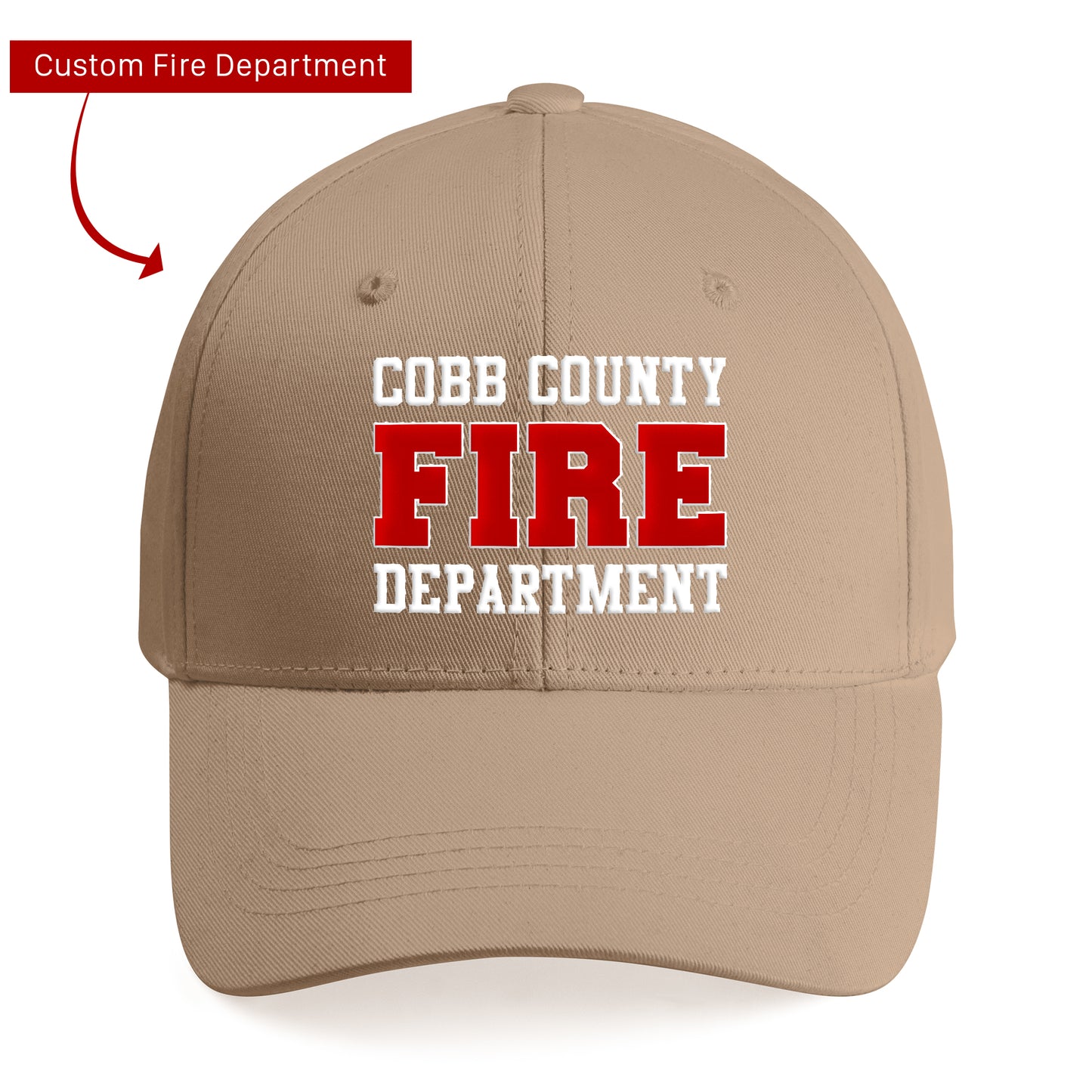 Custom Fire Department Embroidered Cap