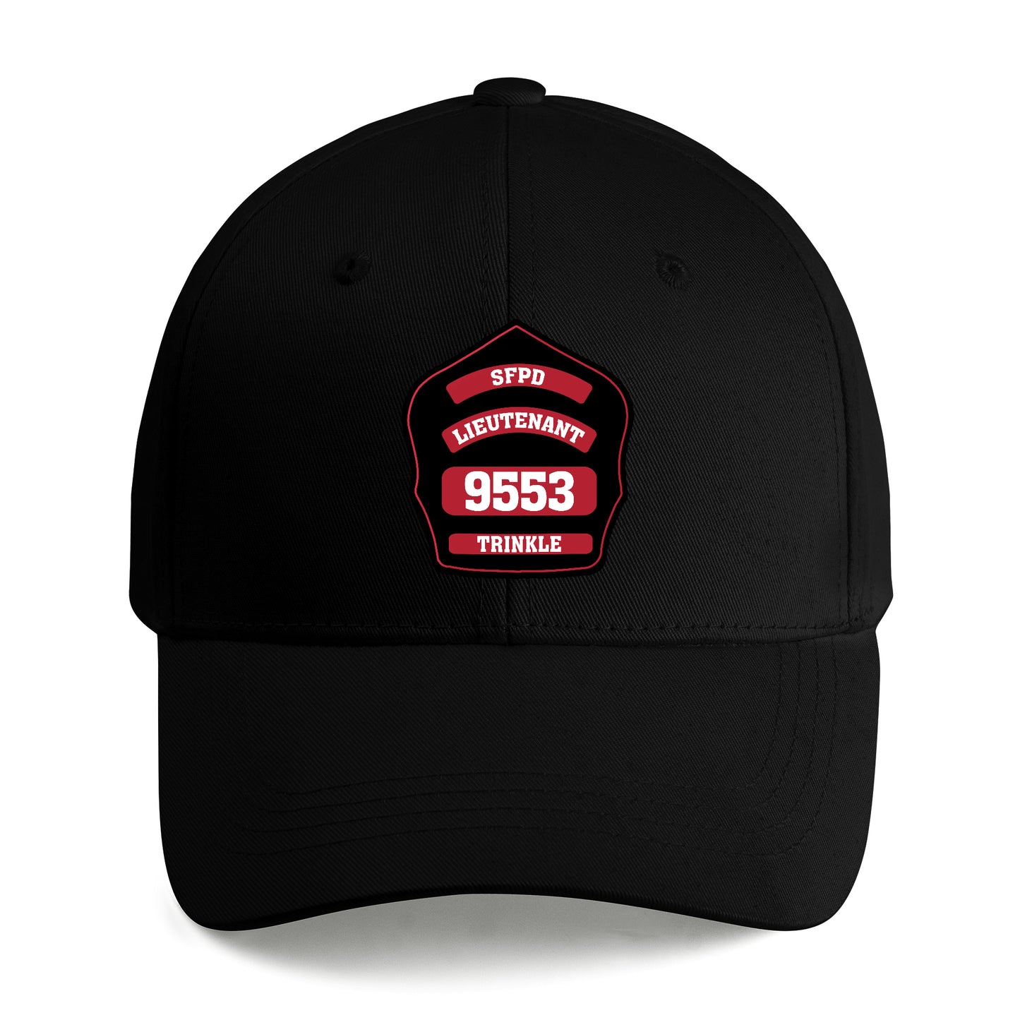 Custom Helmet Shield Firefighter Embroidered Cap