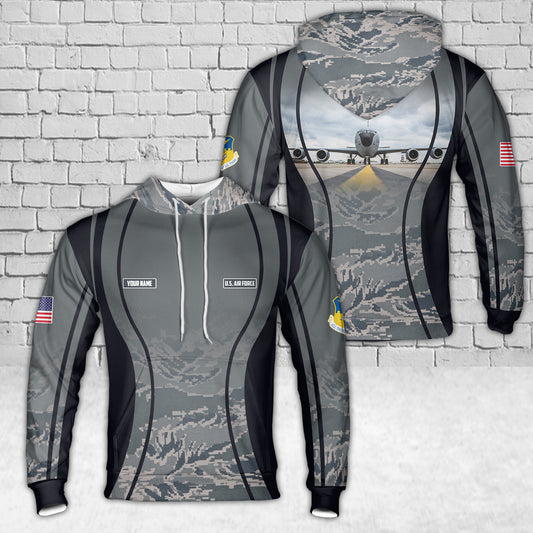 Custom Name 121st Fighter Group, Ohio Air National Guard 3D Hoodie