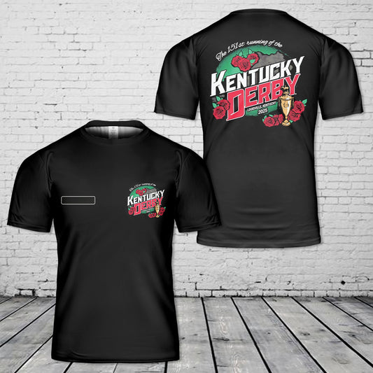 Custom Name 151st Kentucky Derby Trophy Franklin T-Shirt 3D