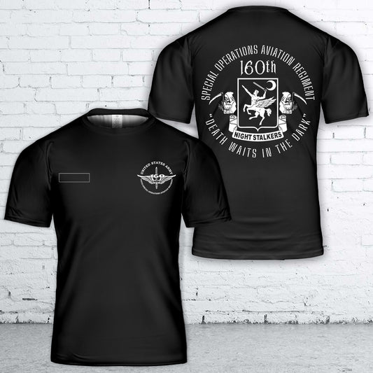 Custom Name 160th SOAR Special Operations Aviation Regiment Night Stalkers T-Shirt 3D