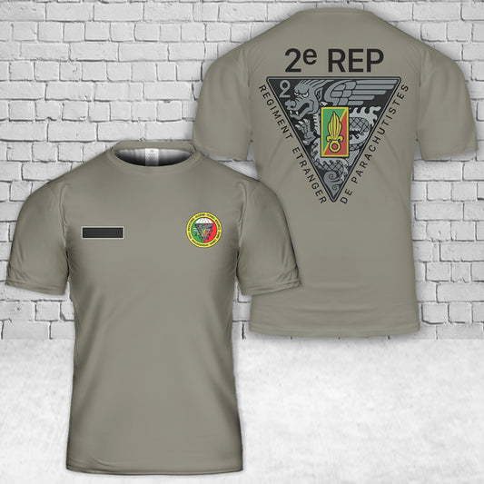 Custom Name 2E REP French Foreign Legion T-Shirt 3D