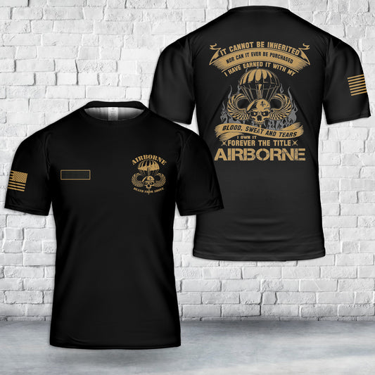 Custom Name 82nd Airborne Death From Above T-Shirt 3D