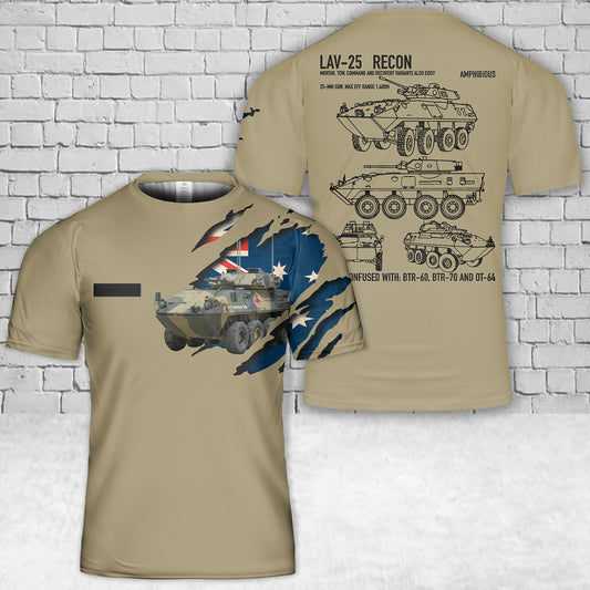 Custom Name ASLAV-25 Tank Australian Army